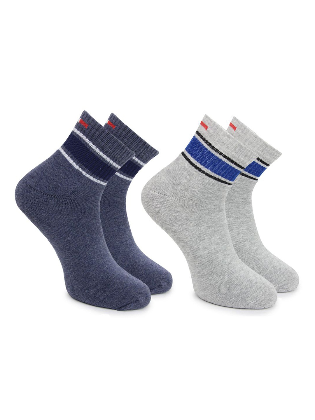 

BAESD Men Pack Of 2 Ankle Length Socks, Grey