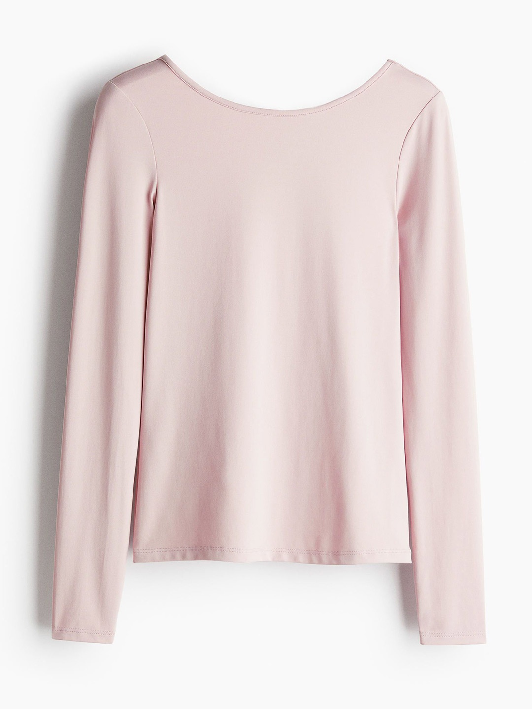 

H&M Women Scoop-Back Microfiber Top, Pink