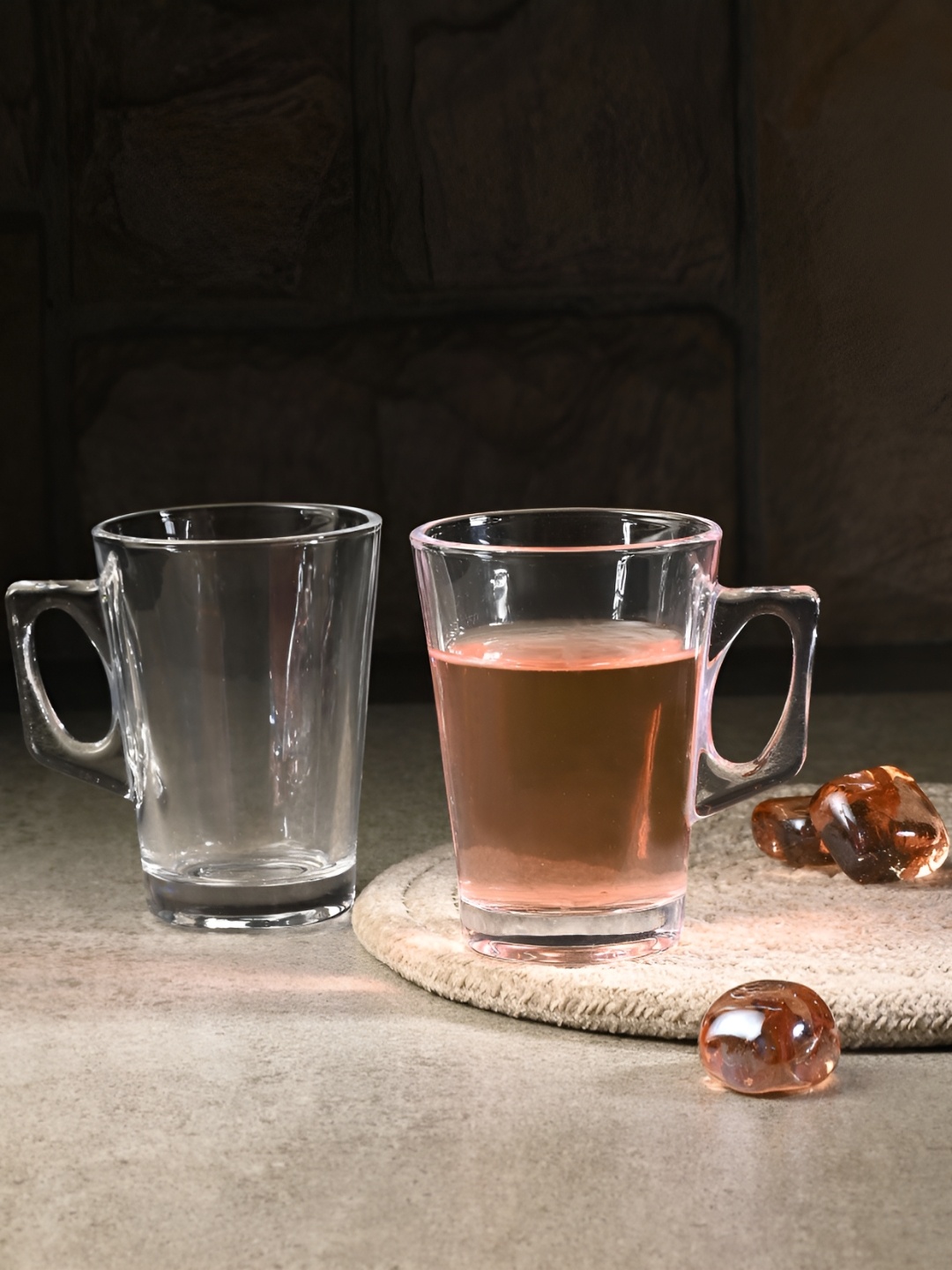

Afast Transparent 6 Pieces Textured Glass Cups 100 ML