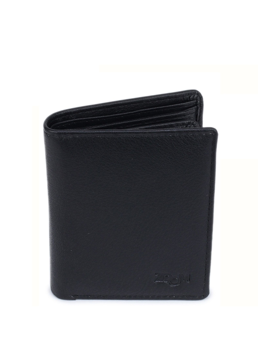

Zoom Shoes Men Textured Leather Two Fold Wallet, Black
