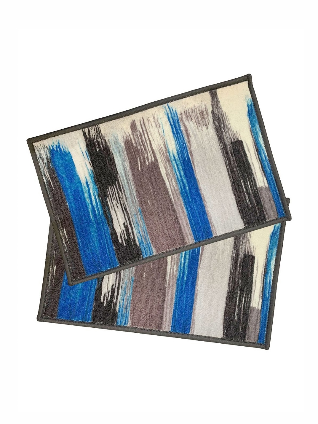 

Aura Beige Colored & Blue 2 Pieces Anti Slip Doormats