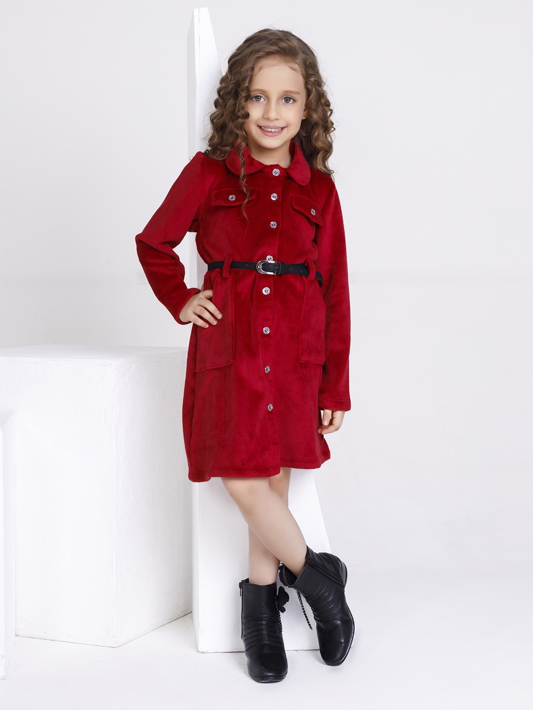 

Peppermint Sheath Dress, Maroon