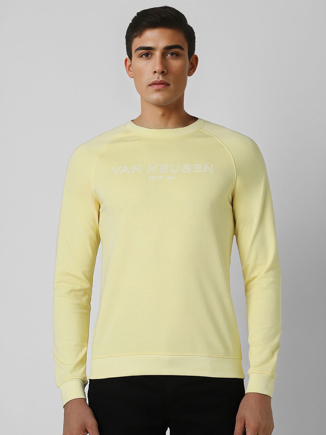 

Van Heusen Sport Men Typography Printed Sweatshirt, Yellow