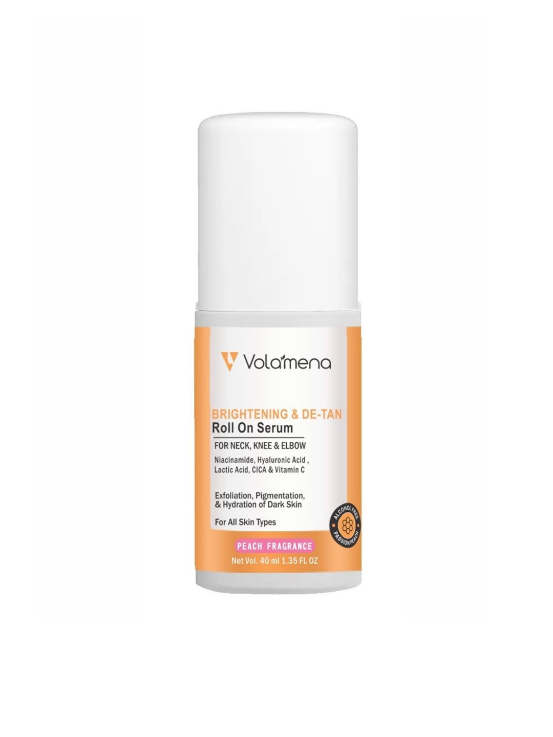 

Volamena Lightening & Brightening Roll On Serum For Fade Dark Spots-40ml, Transparent
