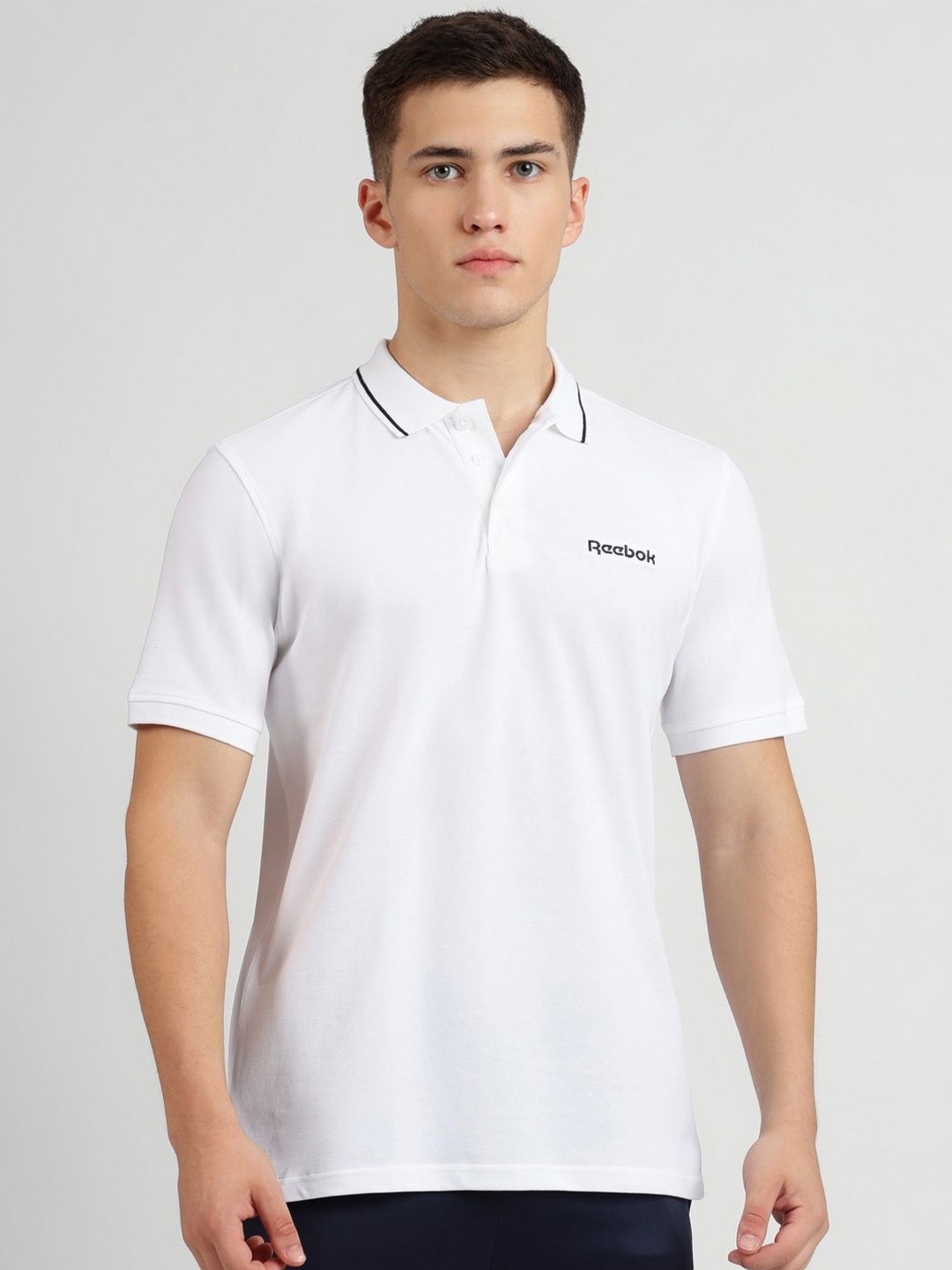 

Reebok Iconic Emblem Pure Cotton Polo, White
