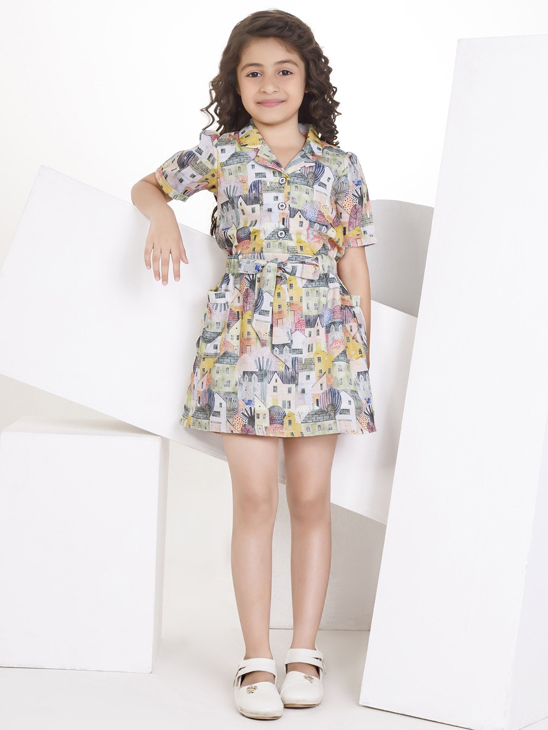 

Peppermint Floral Print Fit & Flare Dress, Multi