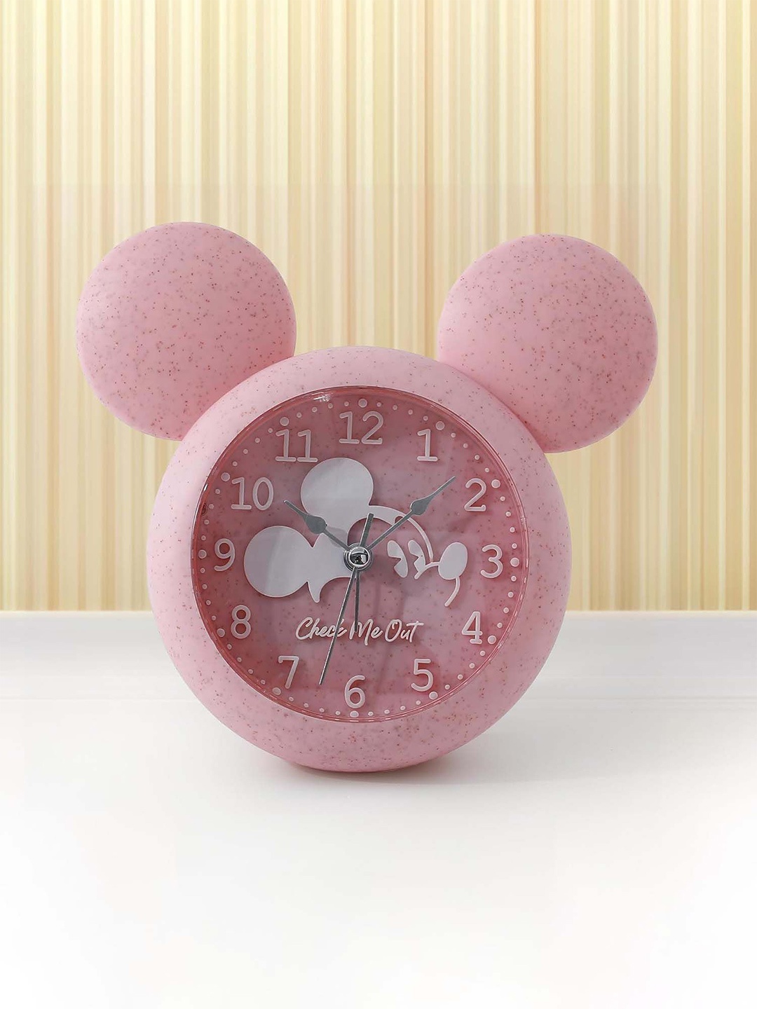 

Ekhasa Pink Textured Quirky Contemporary Alarm Clock