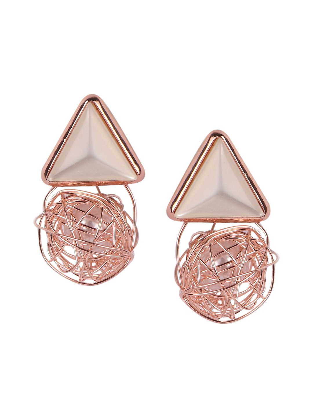 

Keviv Gold Plated Artificial Stones Drop Earrings
