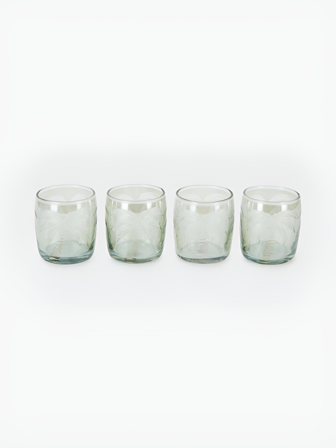 

Fabindia Gulab Khus Transparent 4 Pieces Water Glass 250 ml Each