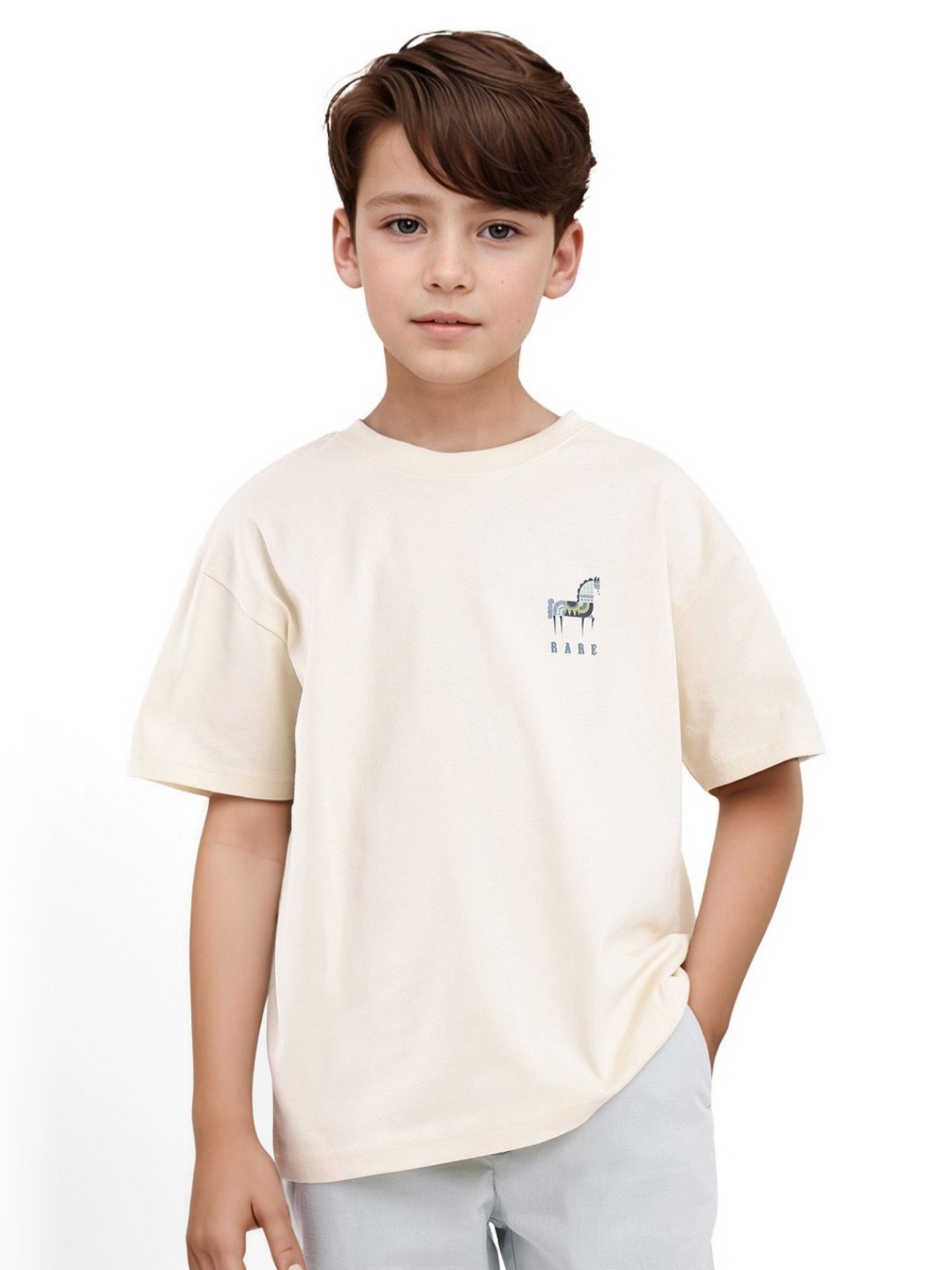 

Rare Ones Boys Graphic Print T-Shirt, Off white