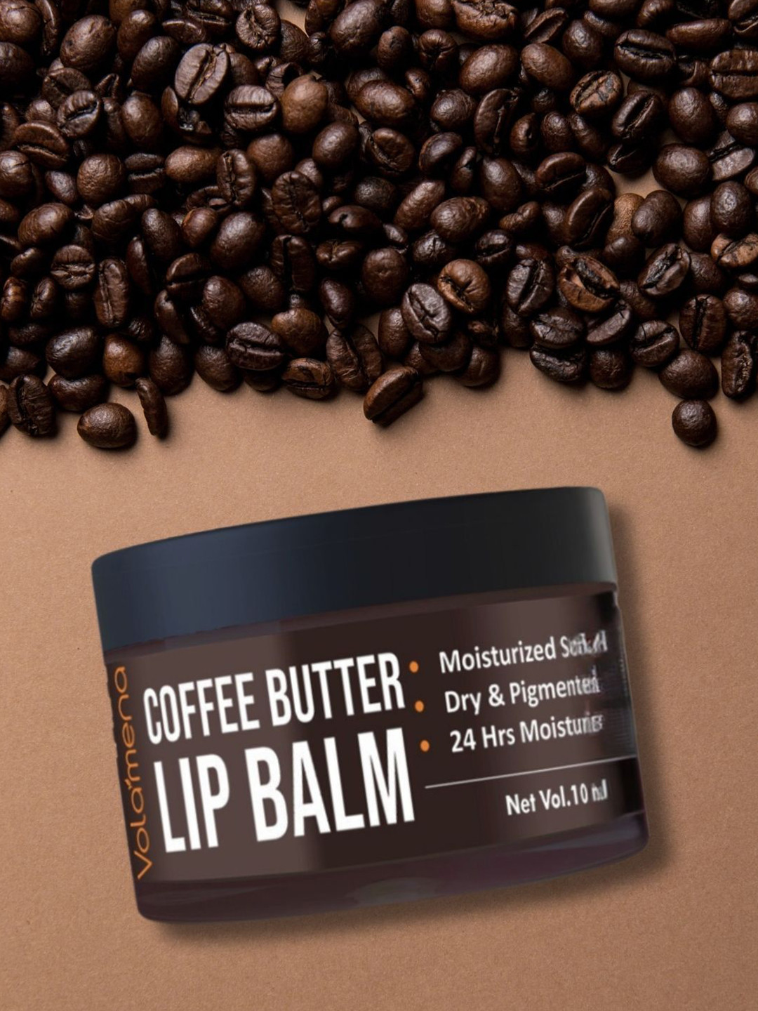 

Volamena Coffee Butter lip Balm For Dry & Pigmented Lips - 10 ml, Coffee brown
