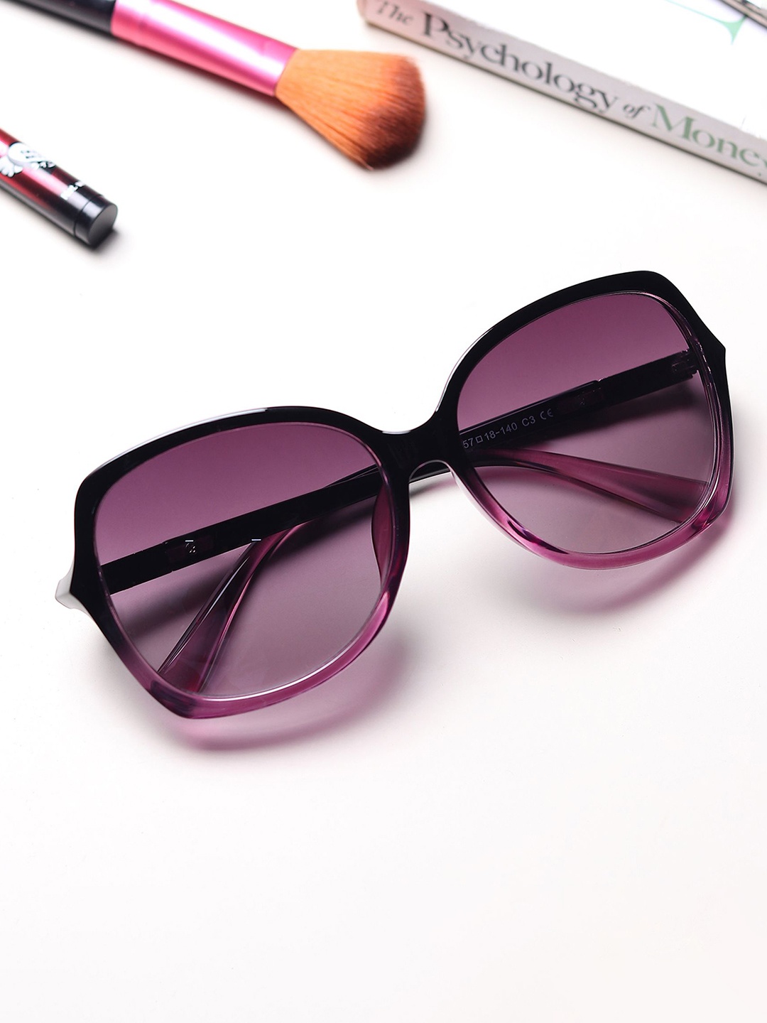 

DressBerry Women Purple Butterfly Sunglasses with UV Protected Lens