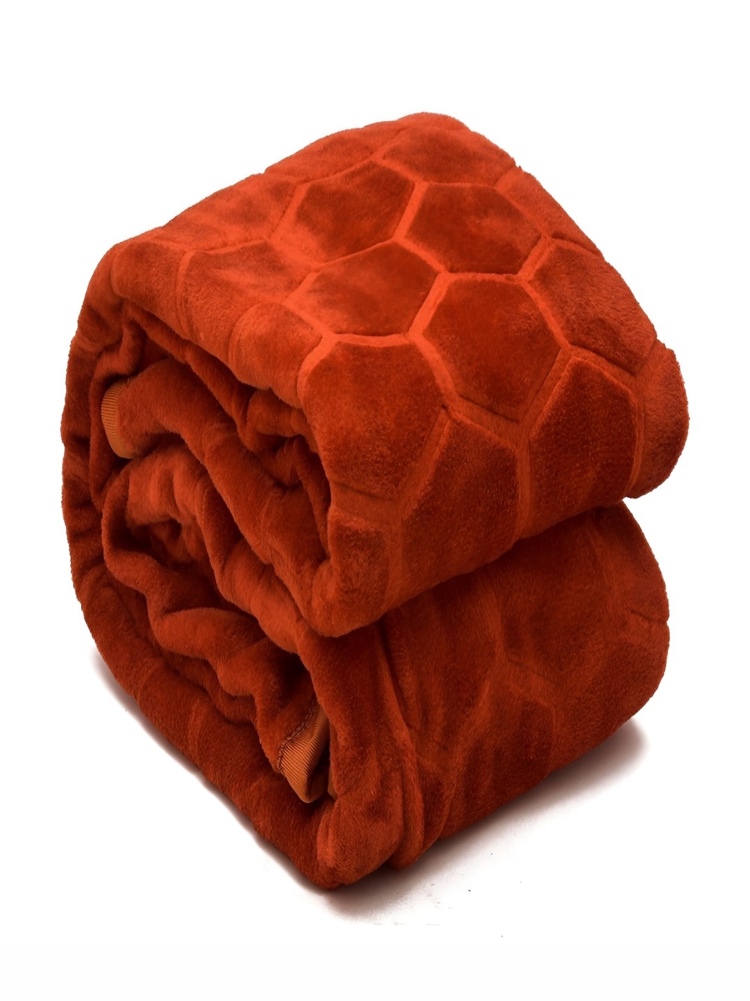 

tundwal's Rust Geometric 200 GSM Heavy Winter Double Bed Blanket