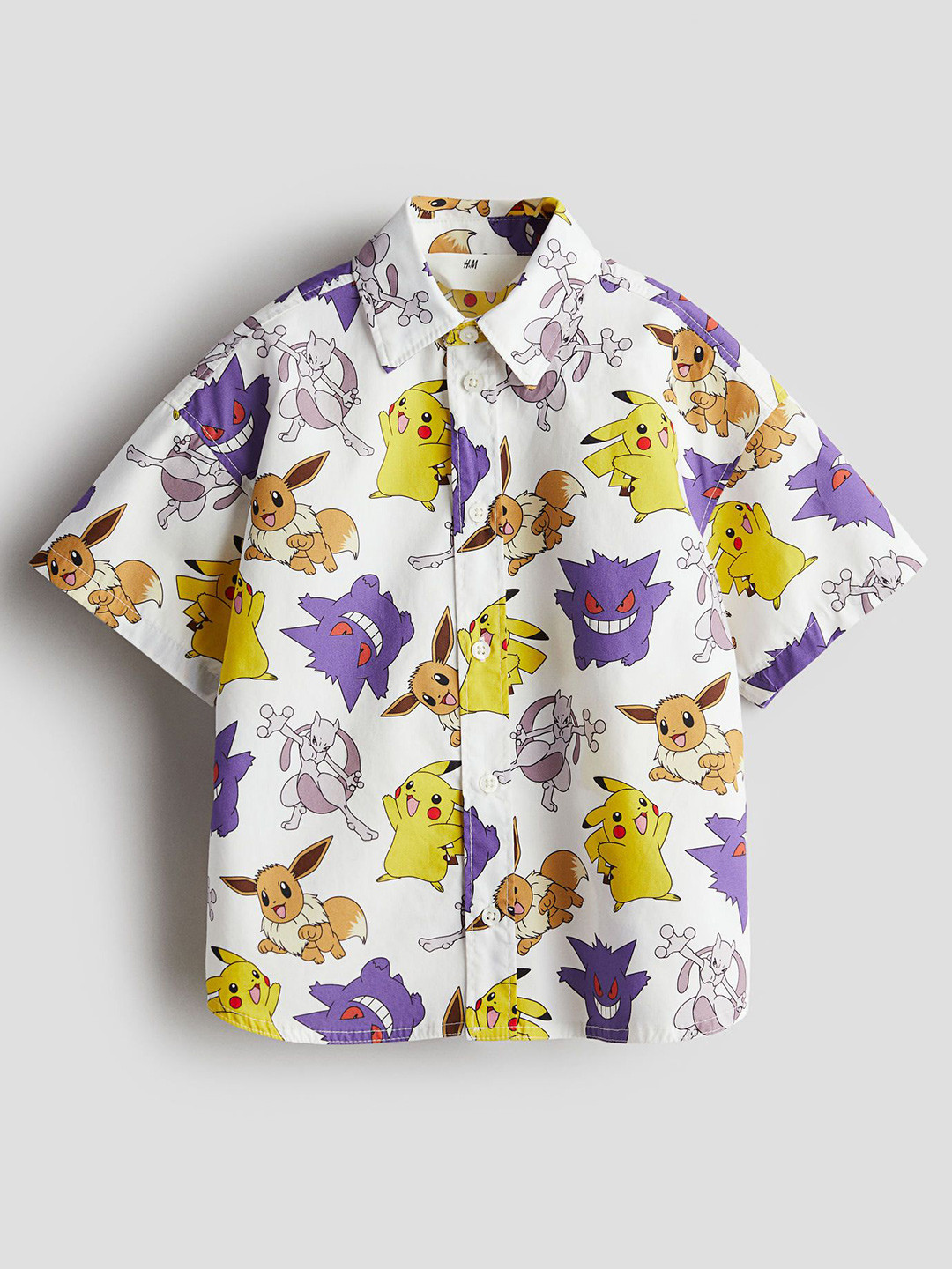 

H&M Boys Pure Cotton Patterned Shirt, White