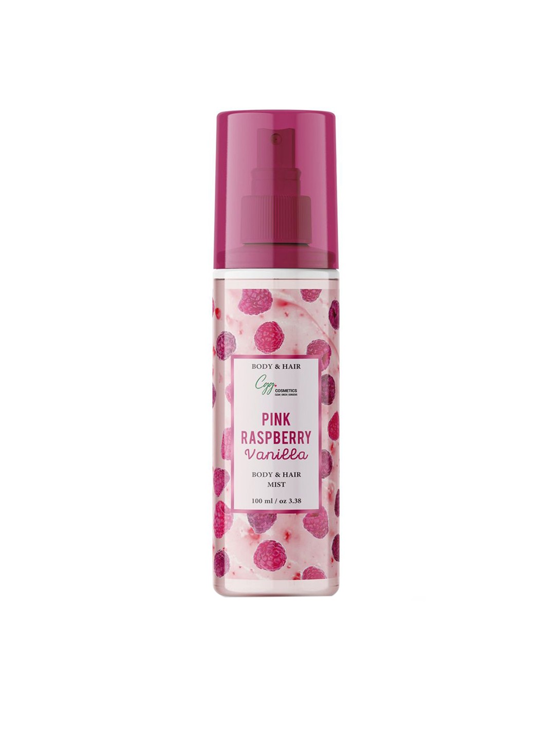 

CGG Cosmetics Pink Raspberry Vanilla Body & Hair Mist - 100 ml, White