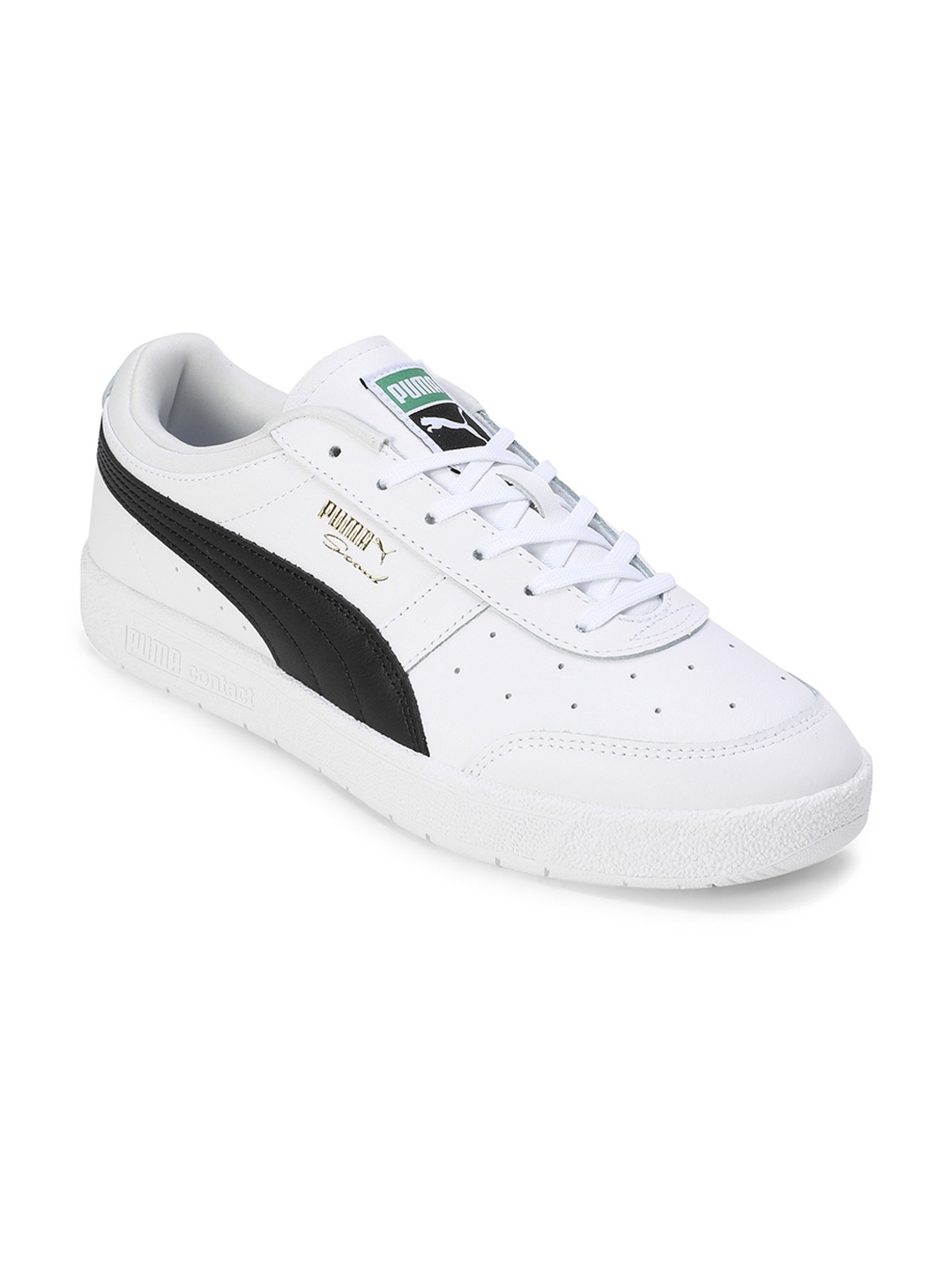 

Puma Unisex Perforated Seoul Leather Sneakers, White