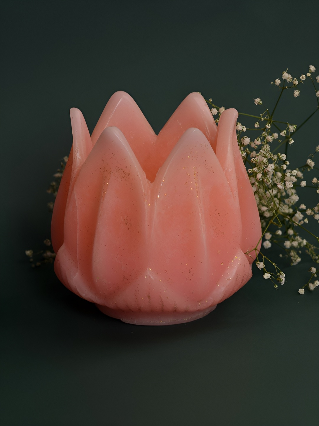 

MAATIR DESIGNS Pink Scented Lotus Hand Poured Candle