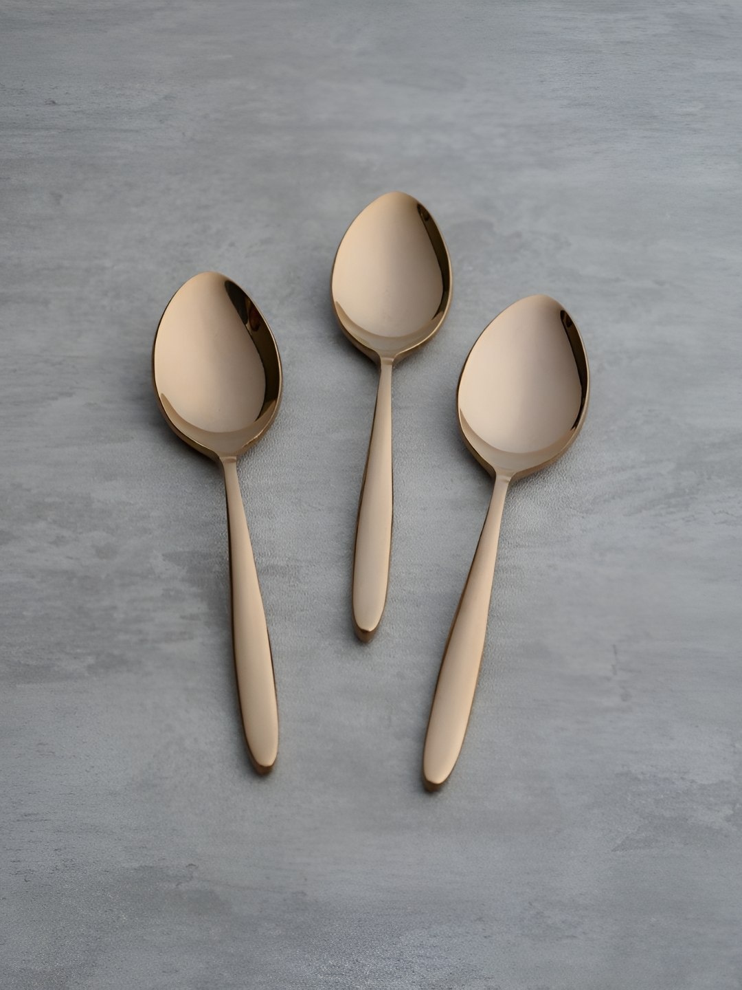 

BlackCarrot Rose Gold Coloured 3 Pieces Stainless Steel Food Grade Spoons