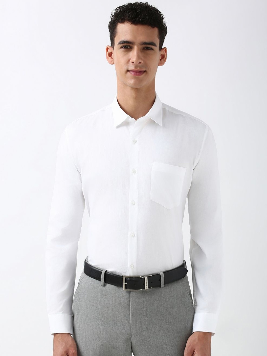 

Peter England Men Opaque Formal Shirt, White