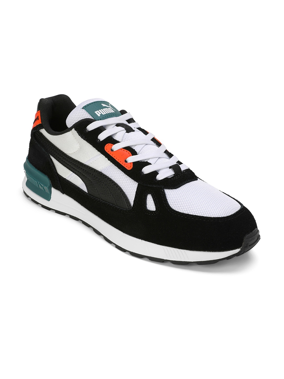 

Puma Unisex Graviton Pro Colourblocked Leather Sneakers, White