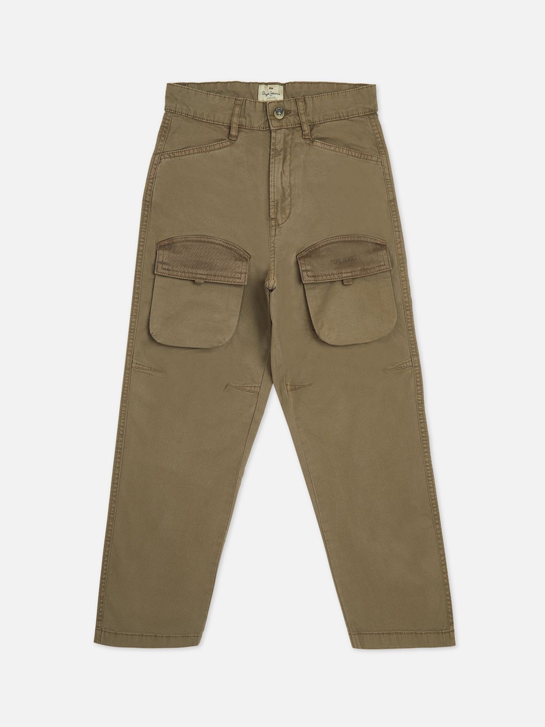 

Pepe Jeans Boys Mid-Rise Cargos, Brown