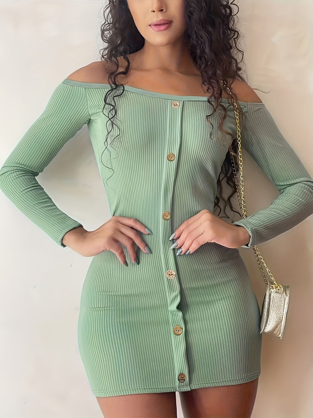 

StyleCast x Revolte Bodycon Mini Dress, Green