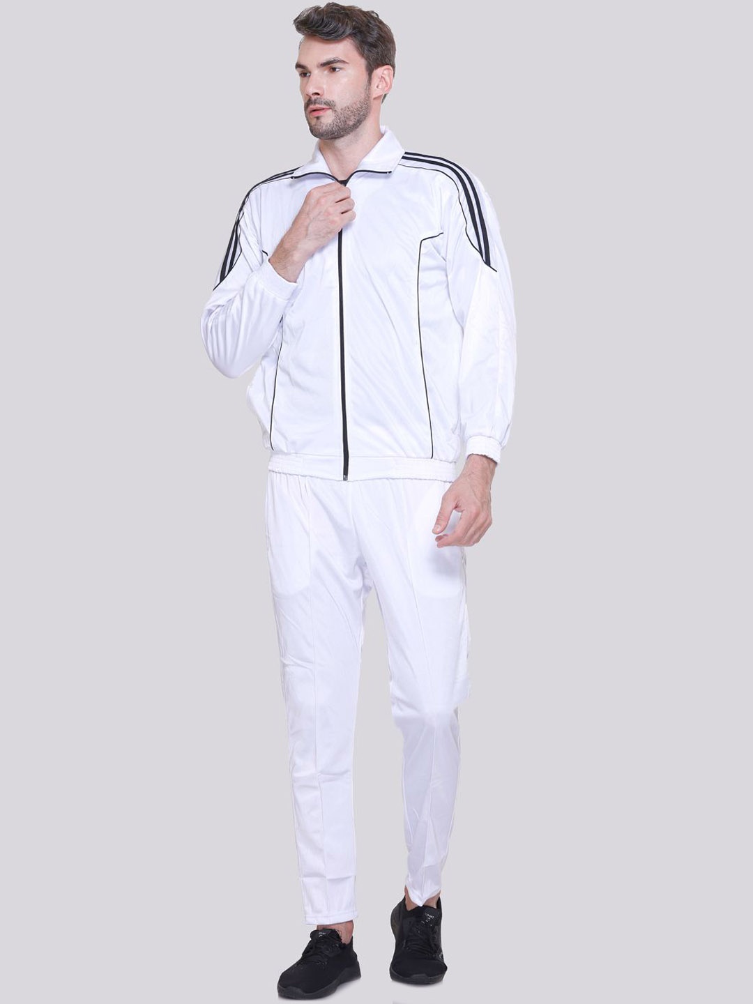 

ELPIDA Polo Collar Tracksuits, White