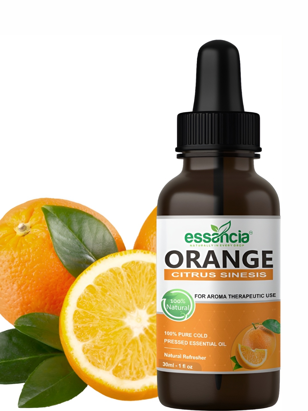 

essancia White & Orange Aroma Oil Diffuser- 30ml