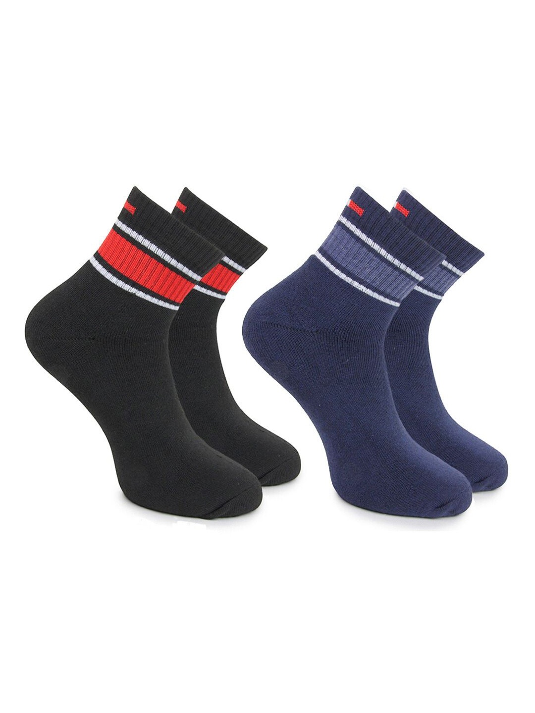 

BAESD Men Pack Of 2 Cotton Ankle Length Socks, Black