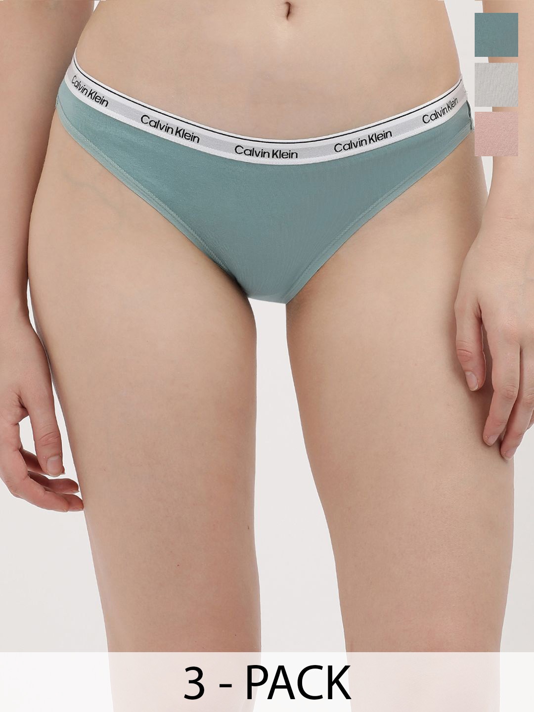 

Calvin Klein Underwear Women Pack Of 3 Bikini Briefs, White