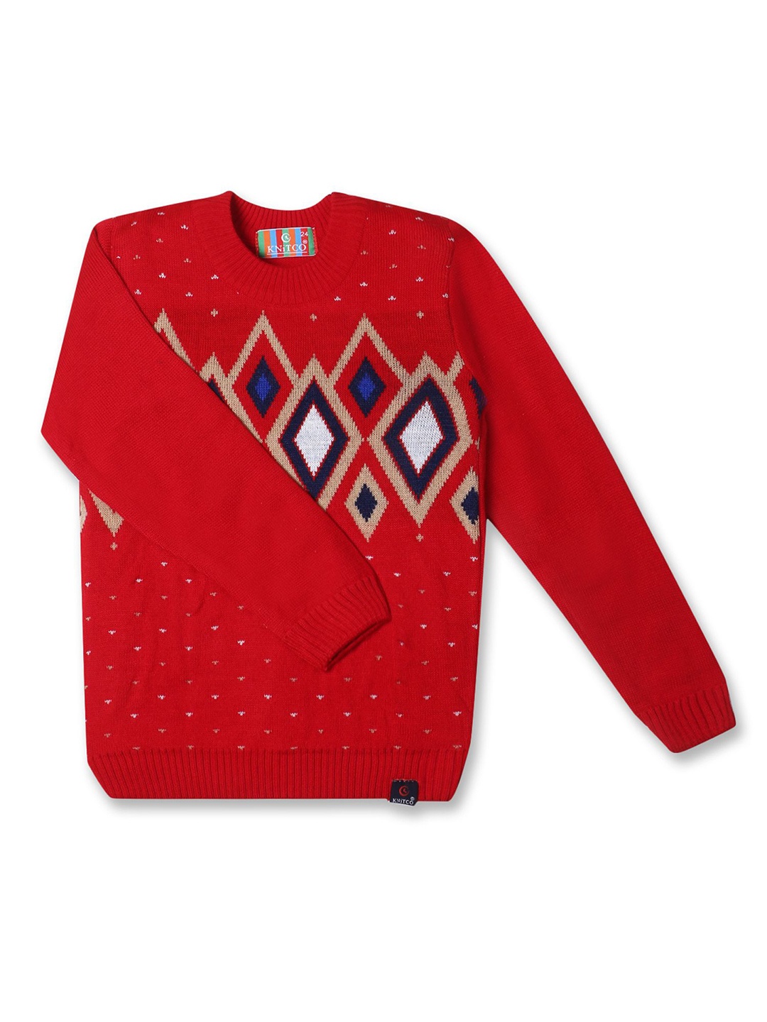 

KNITCO Unisex Kids Pullover, Red