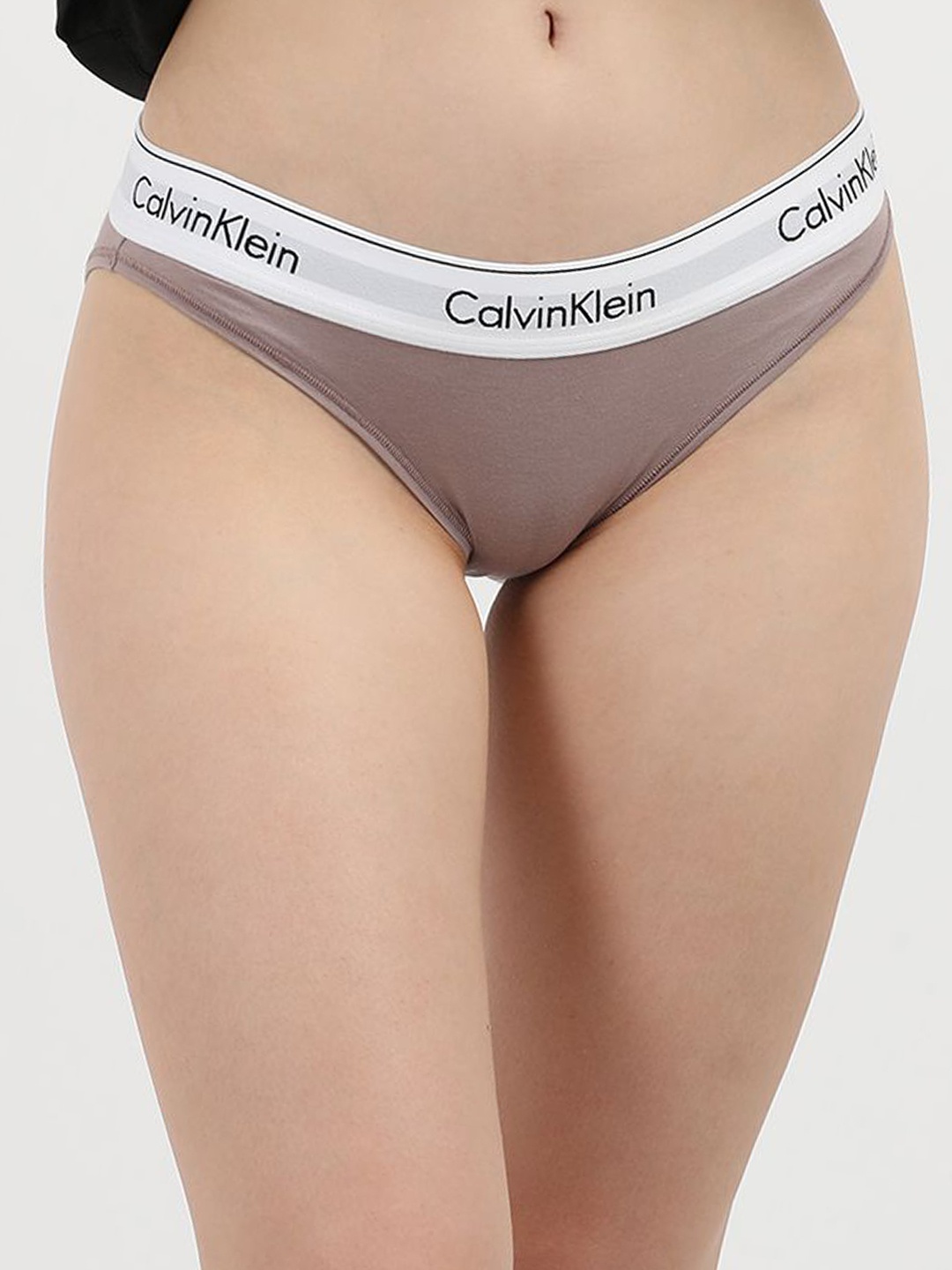 

Calvin Klein Underwear Women Mid Rise Bikini Briefs, Brown