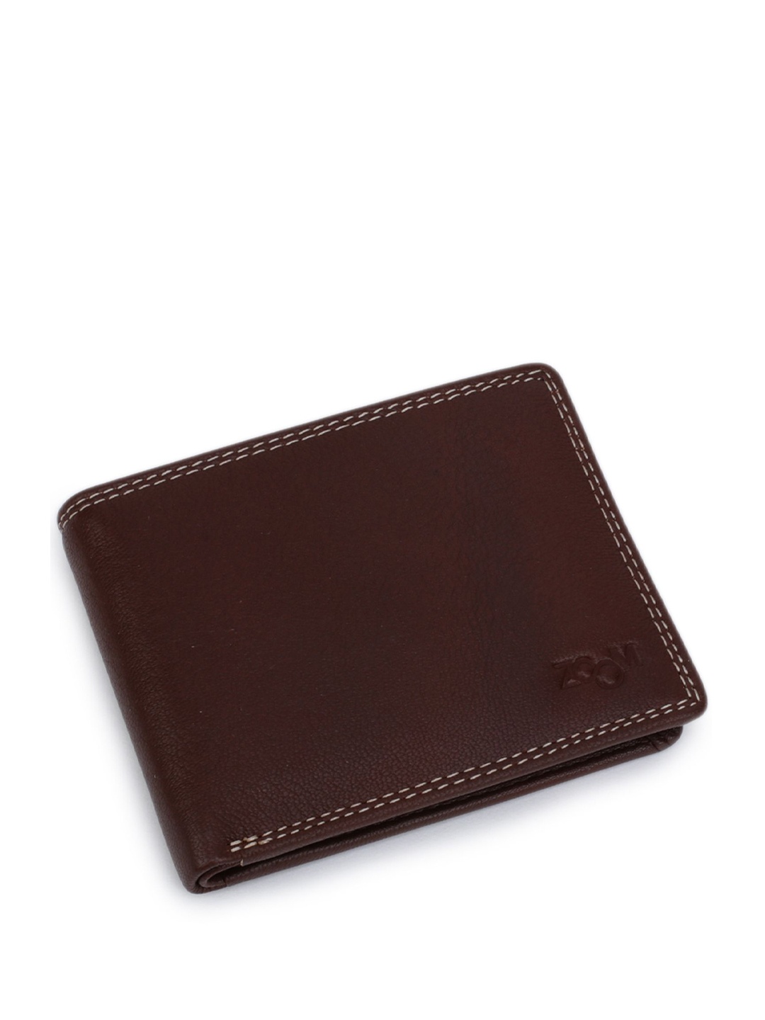 

Zoom Shoes Men Textured Leather Two Fold Wallet, Brown