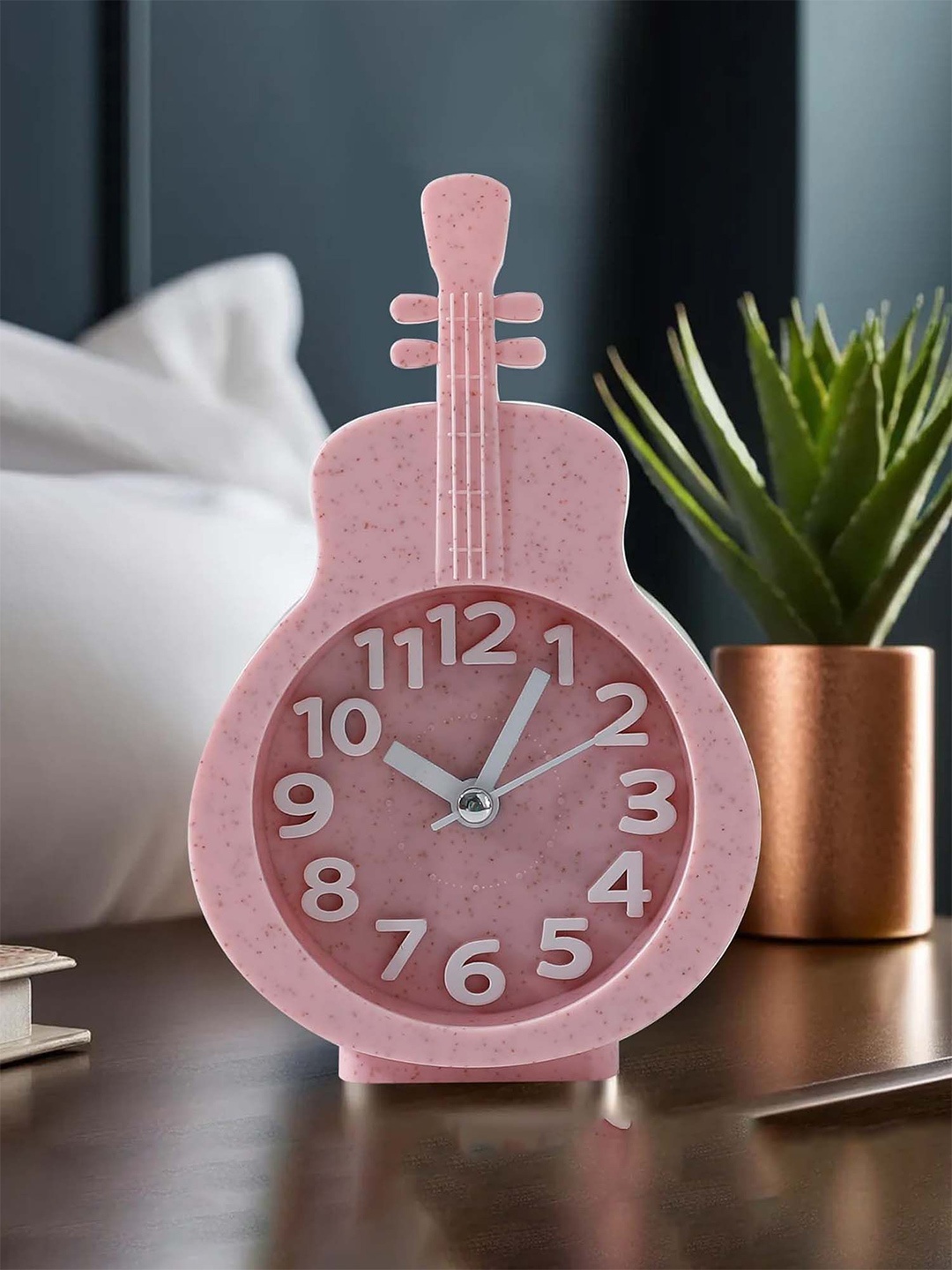 

Ekhasa Pink Contemporary Round Alarm Clock