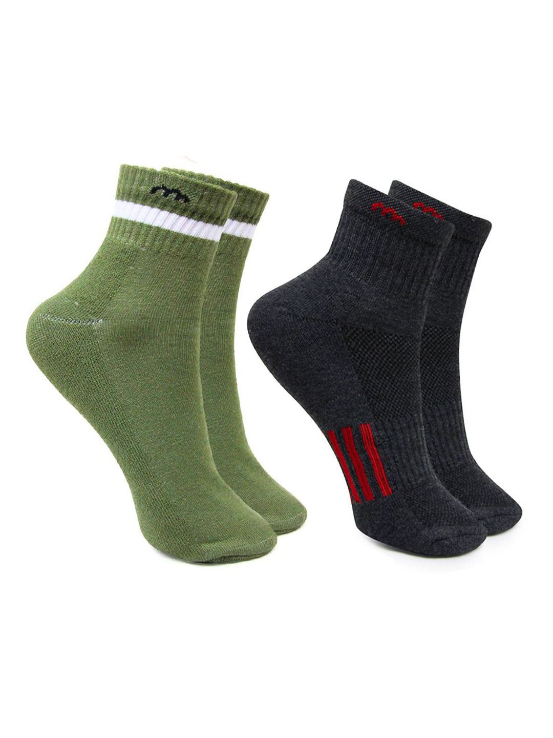 

BAESD Women Pack Of 2 Patterned Ankle Length Socks, Grey