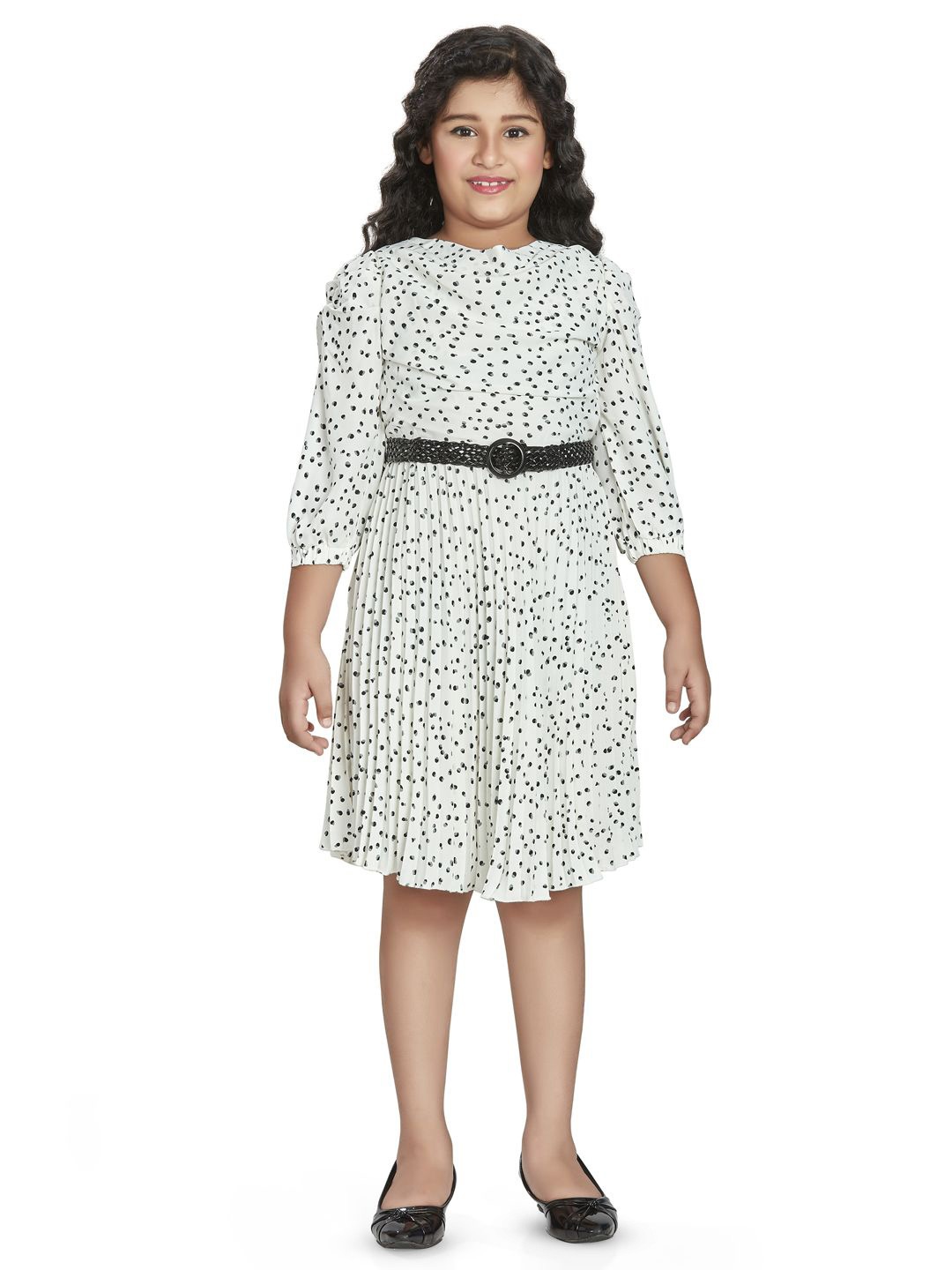 

Peppermint Floral Print A-Line Dress, Off white