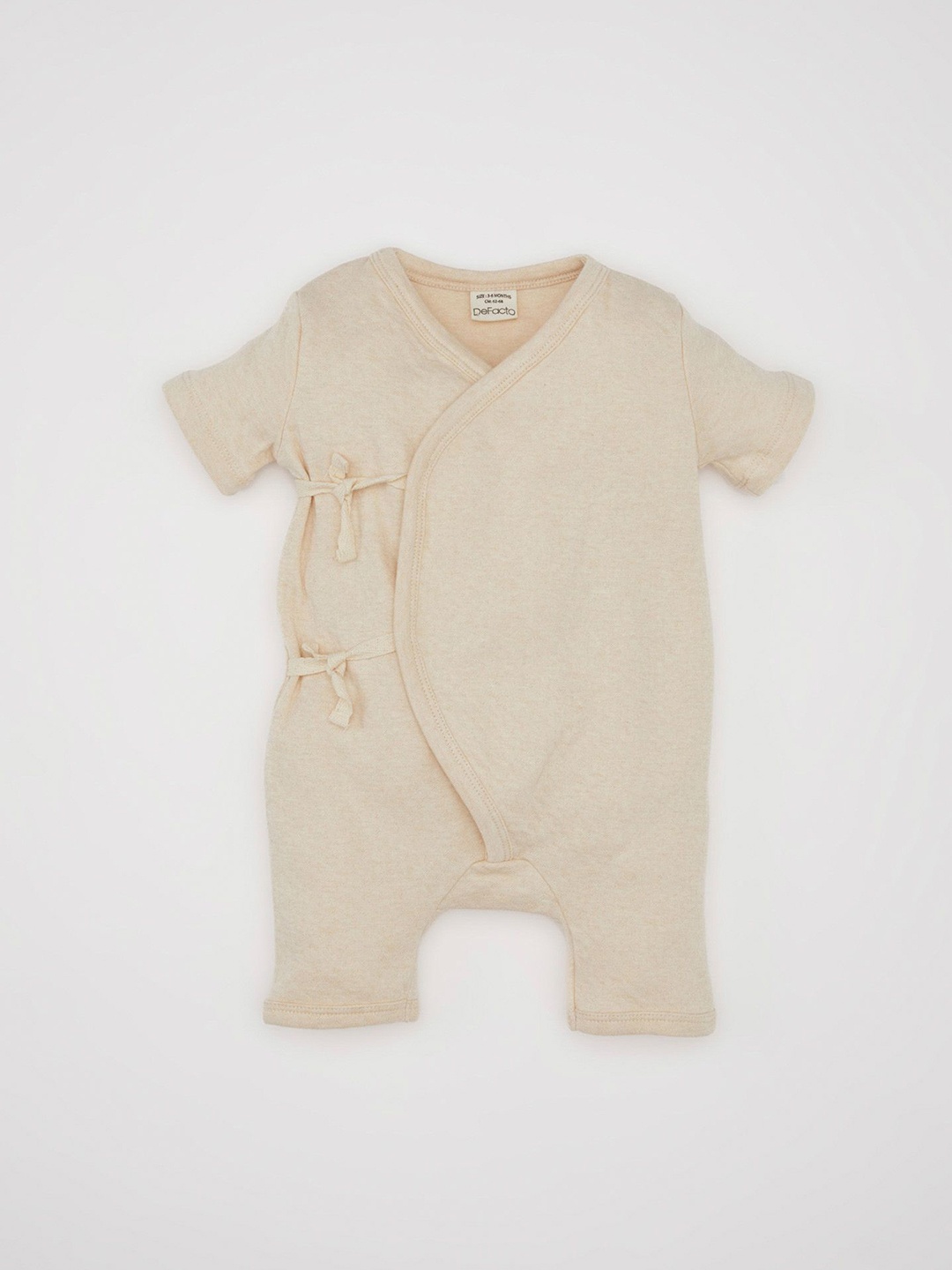 

DeFacto Infant Girls Pure Cotton Rompers, Beige