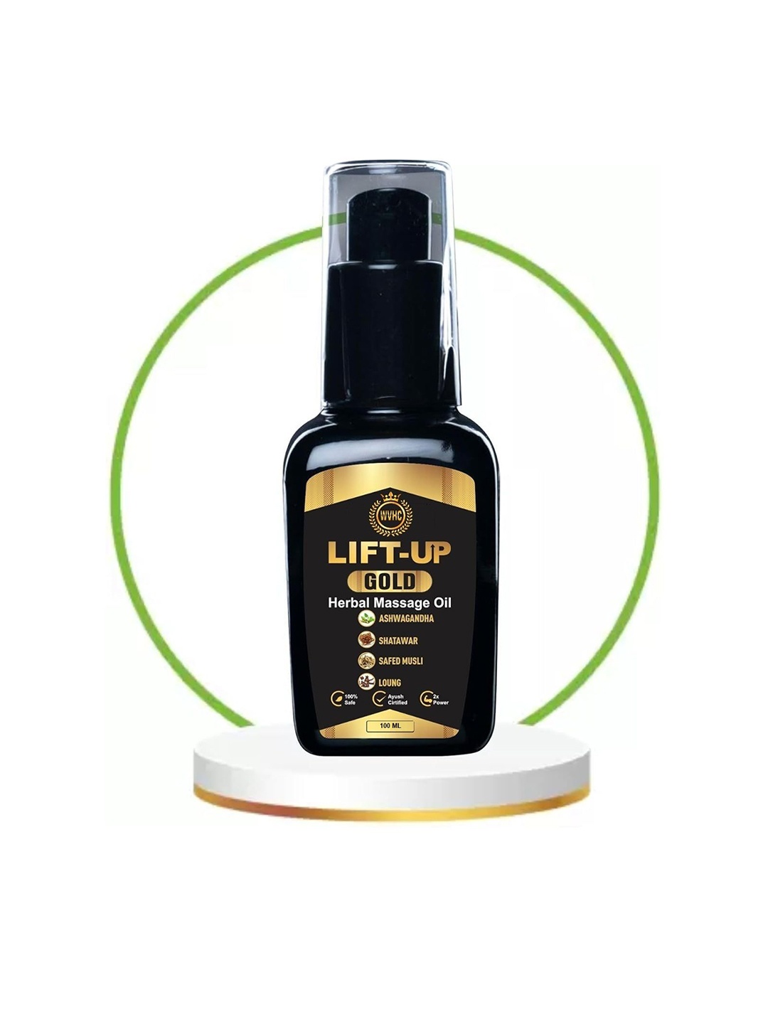 

WVHC Lift Up Herbal Massage Oil-100ml, Brown