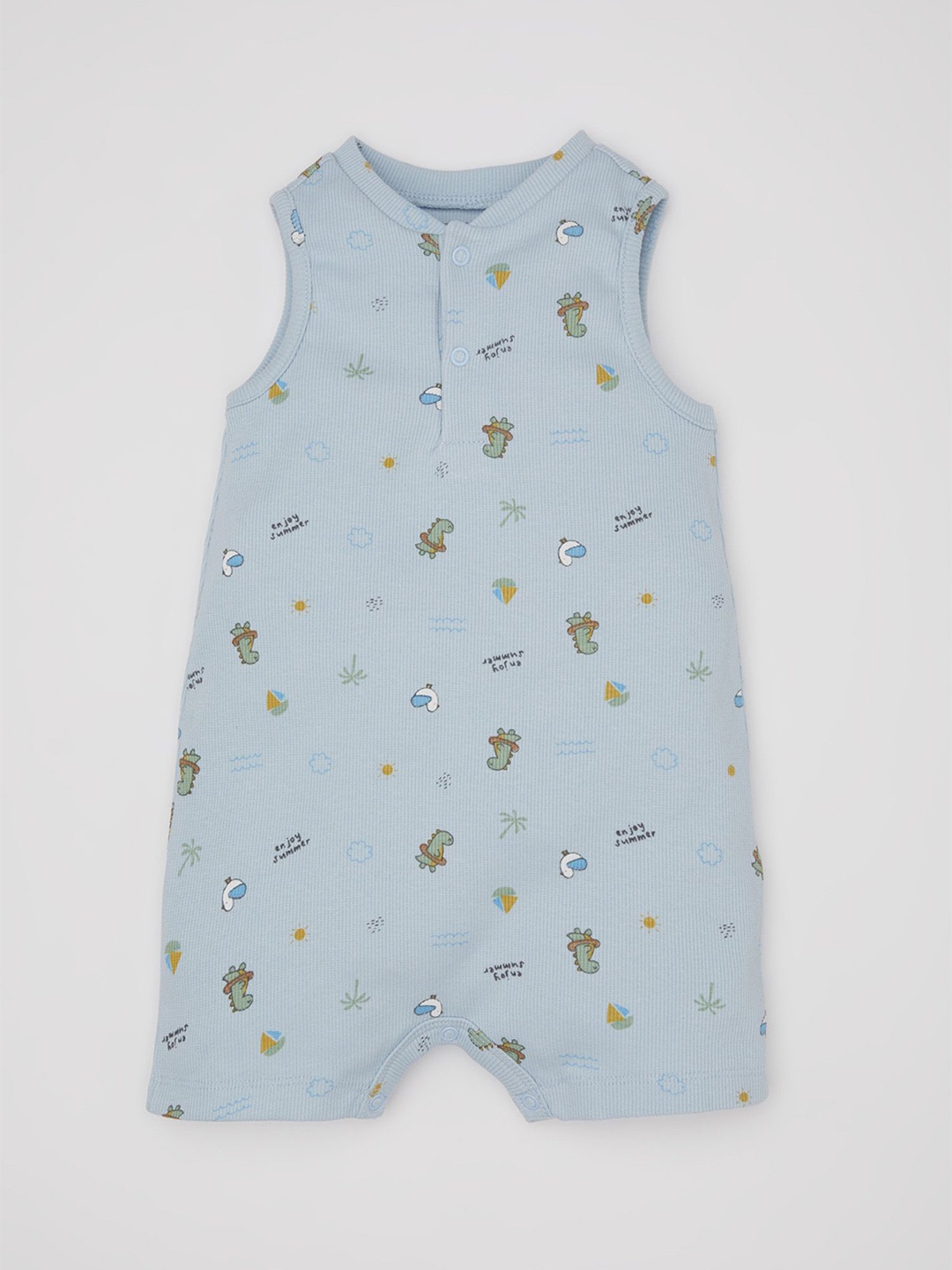 

DeFacto Boys Printed Rompers, Blue