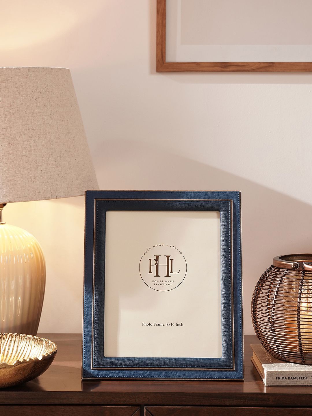 

Pure Home and Living Blue MDF Table Photo Frames