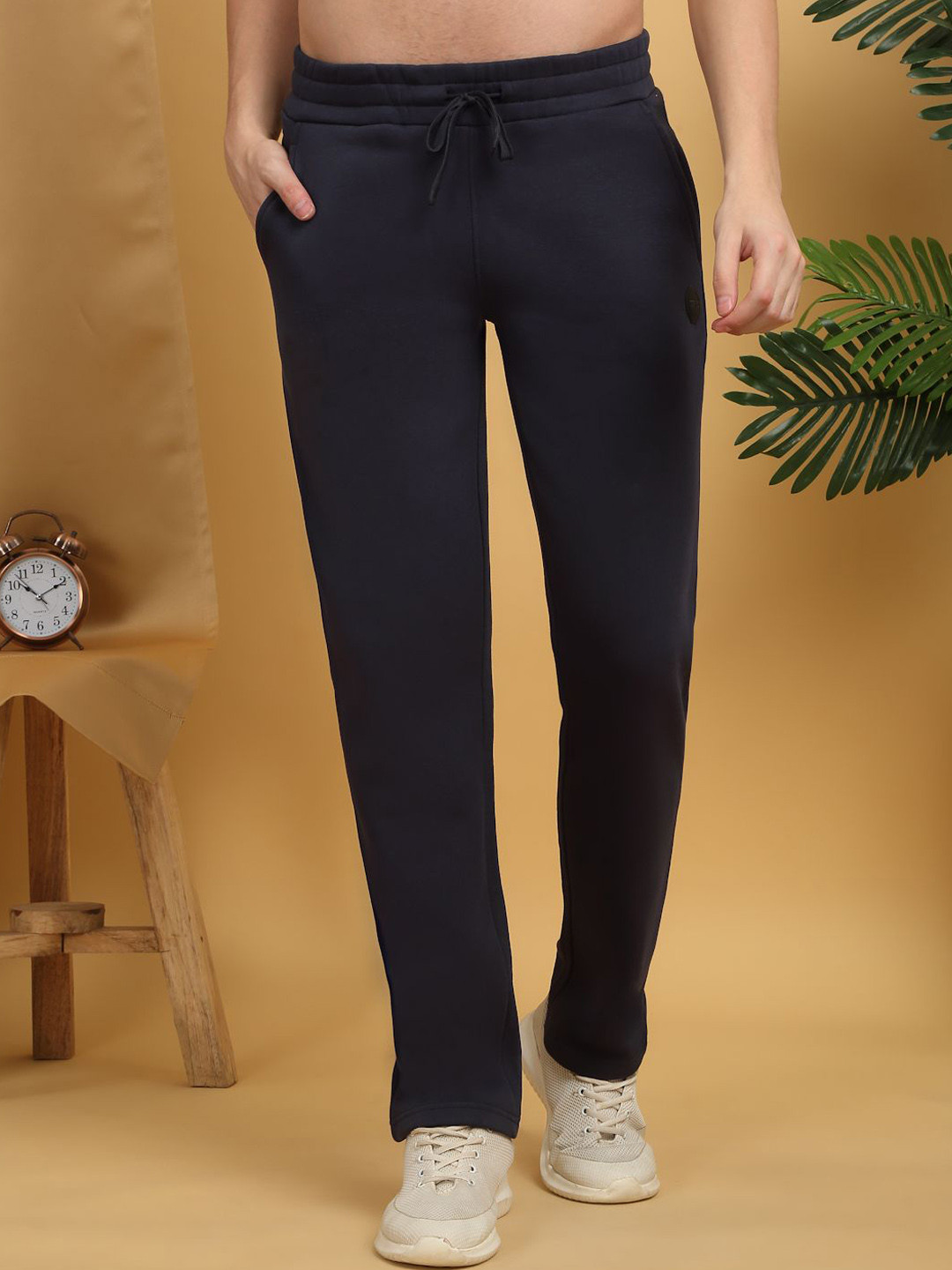 

Sweet Dreams Men Mid-Rise Track Pants, Navy blue