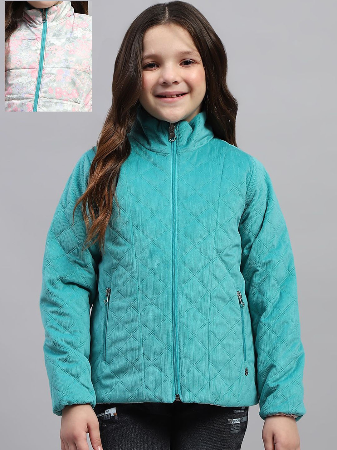 

Monte Carlo Girls Reversible Puffer Jacket, Teal