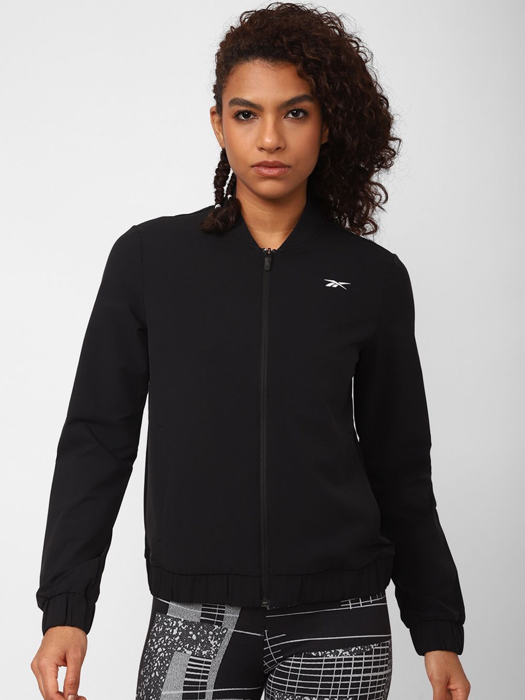 

Reebok Womens TS Track Jacket, Black