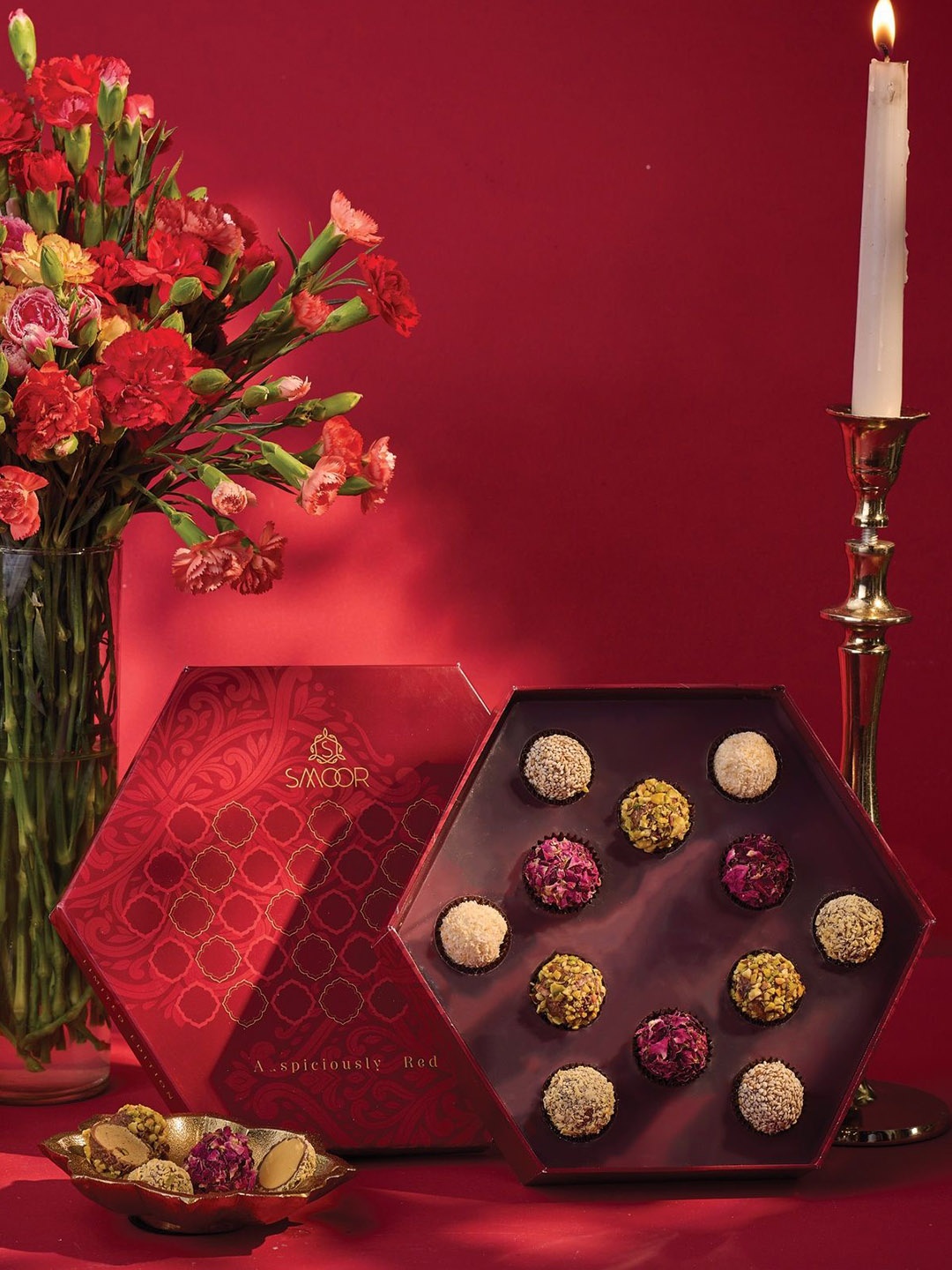 

SMOOR Choco Mithai Ladoo Box- 132G, Red