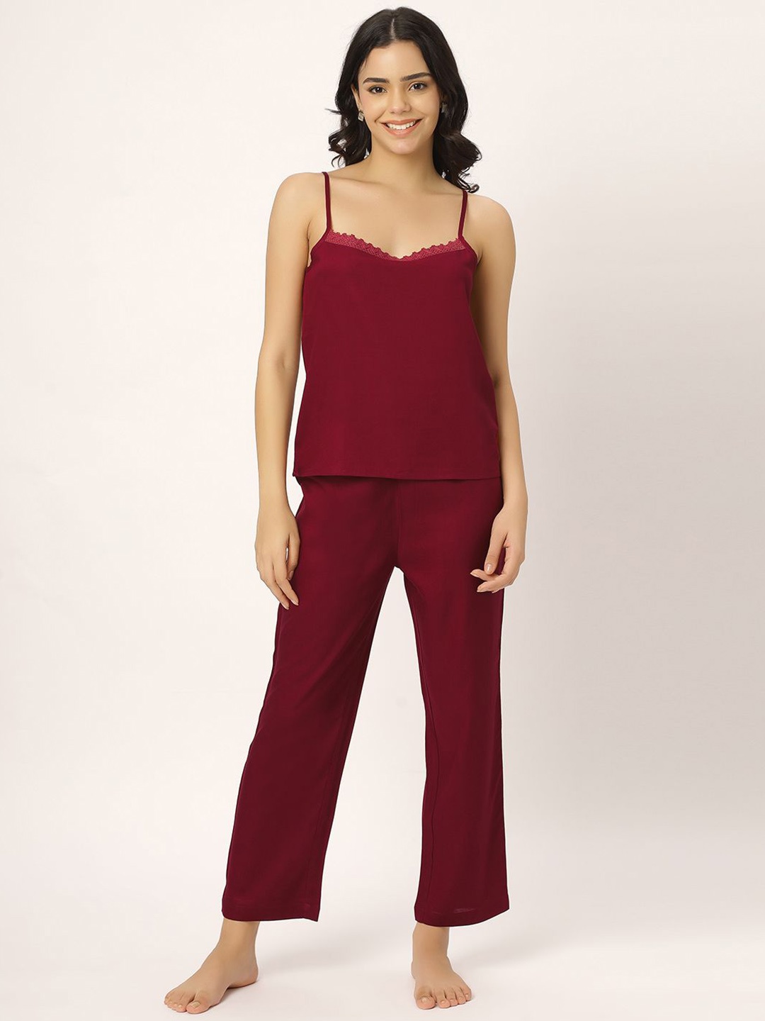 

ETC Women Night suit, Maroon