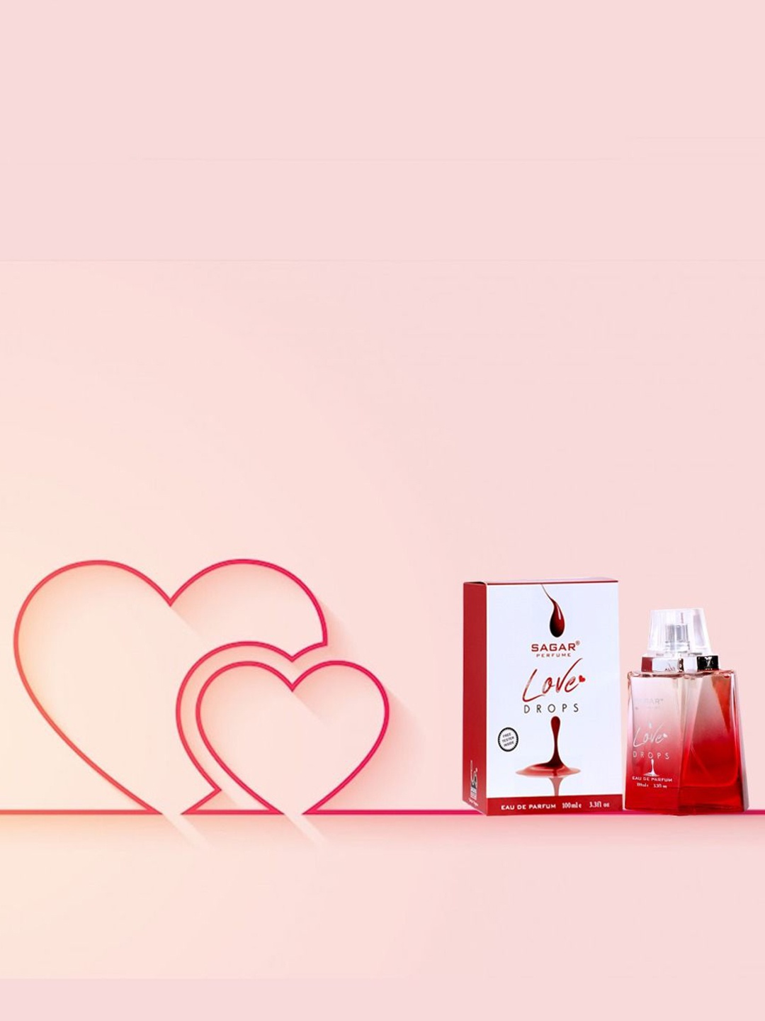 

SAGAR PERFUMERY Love Drops Eau De Parfum - 100 ml, White