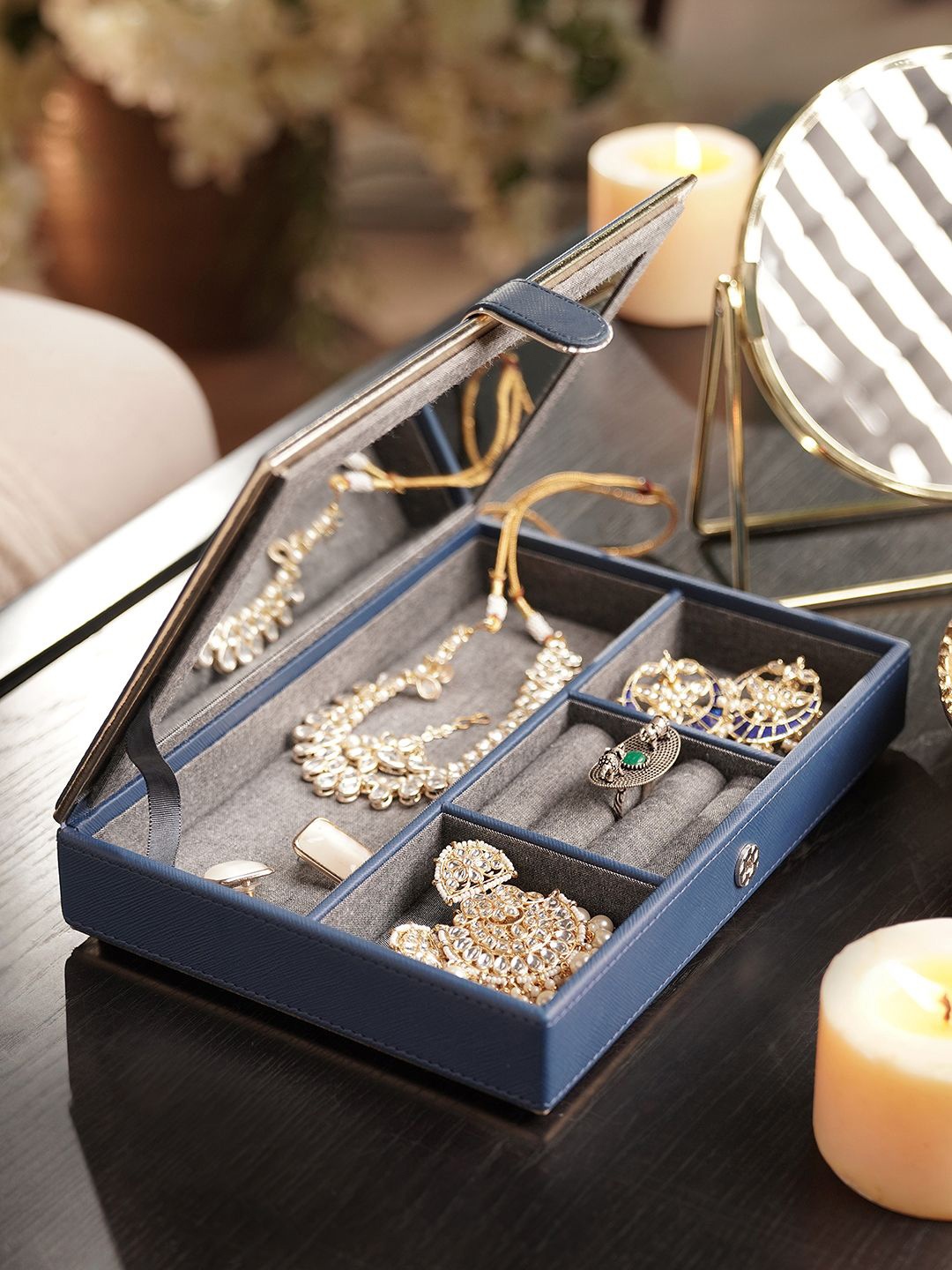 

Pure Home and Living Blue Jewellery Organisers