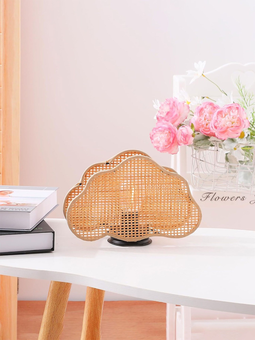

Ekhasa Brown Textured Metal Contemporary Abstract Shaped Table Lamp