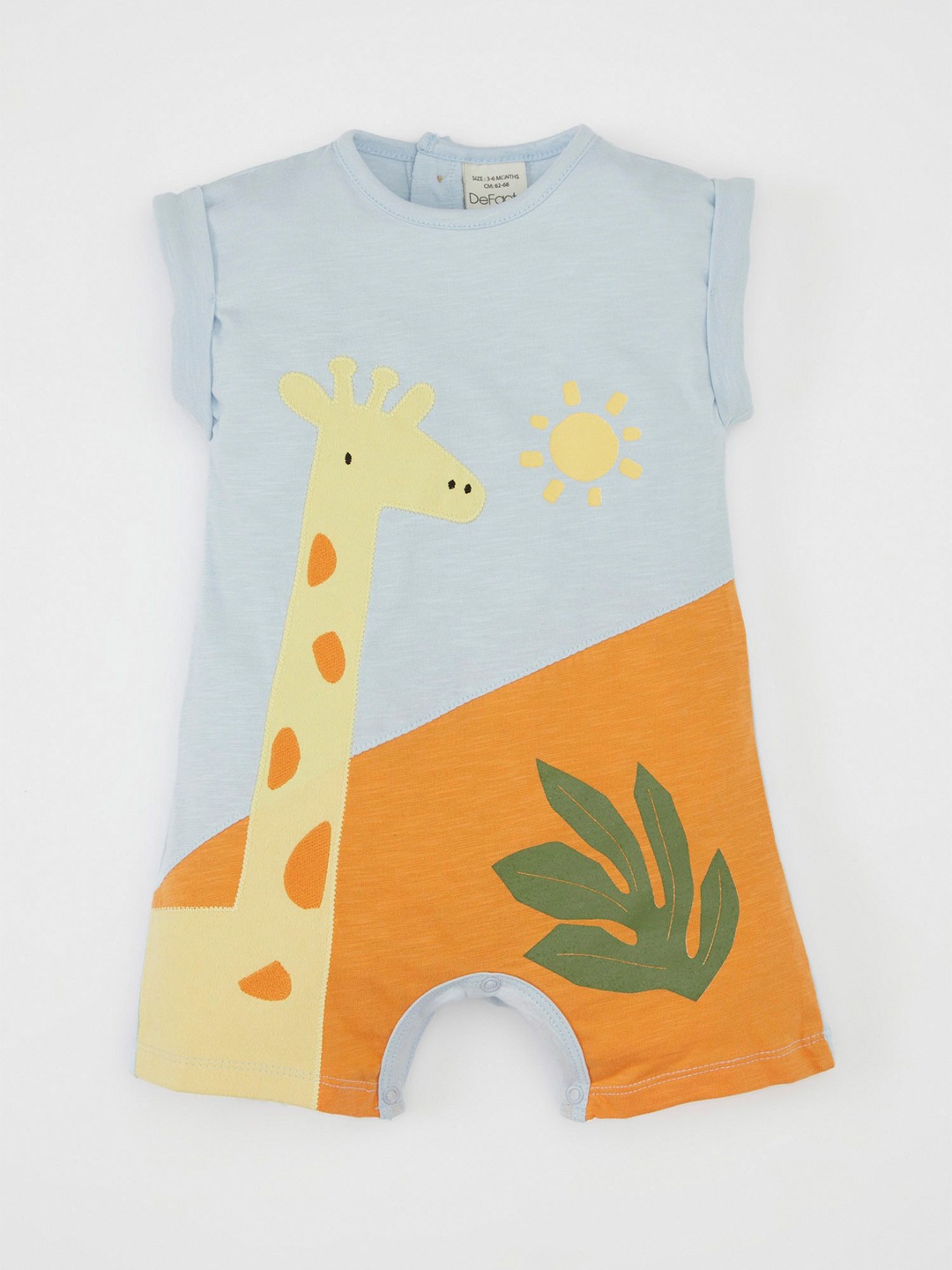 

DeFacto Infants Printed Romper, Blue