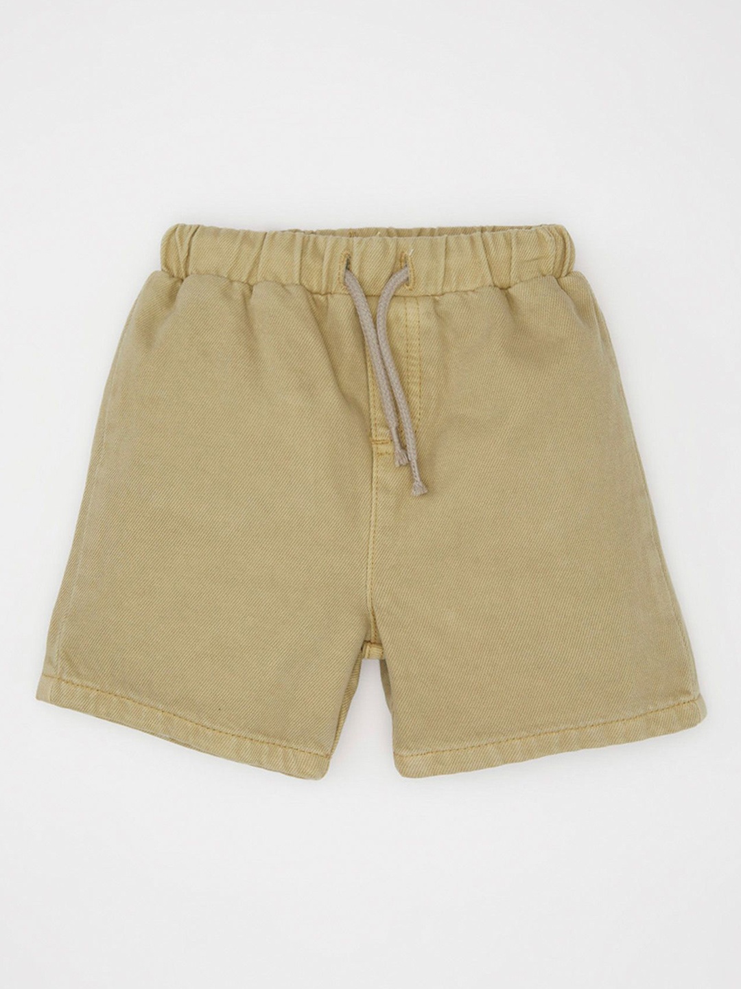 

DeFacto Boys pure cotton Mid-Rise Regular Fit Shorts, Camel brown